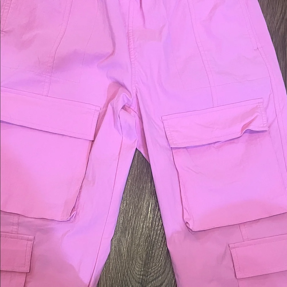 Vibrant Pink Elastic Waist Pants - Picture 7 of 15